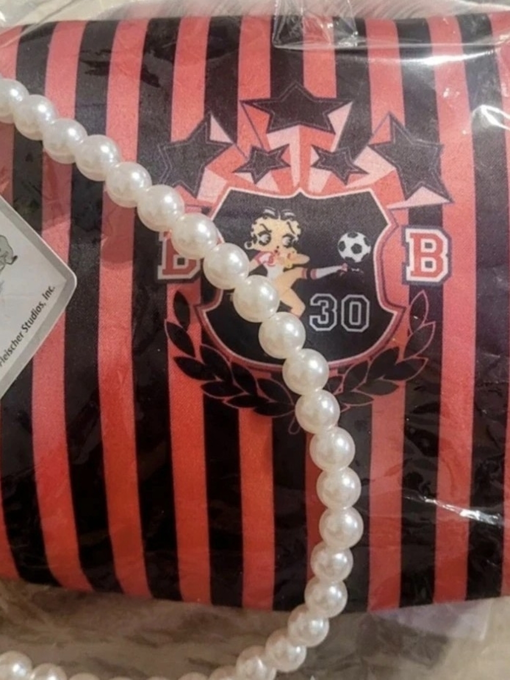 BNWT Betty Boop Striped Purse